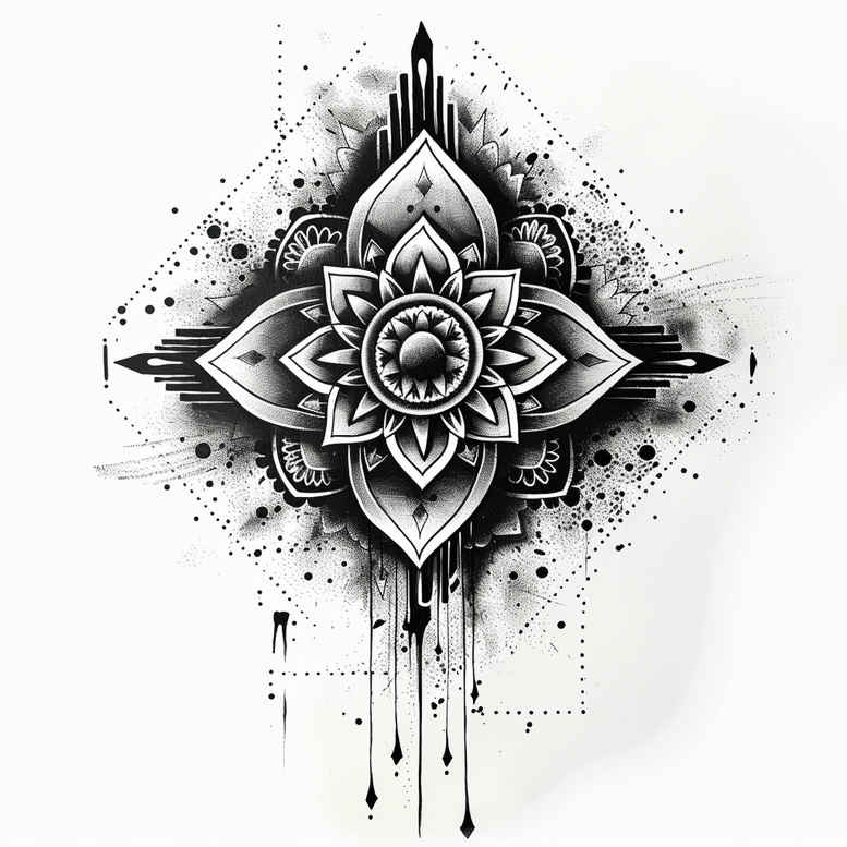 mandalas-and-similar tattoo design ideas delicate arcs detailed texture meaning strength
