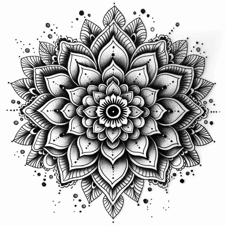 mandalas-and-similar tattoo design ideas vibration detailed texture represents courage