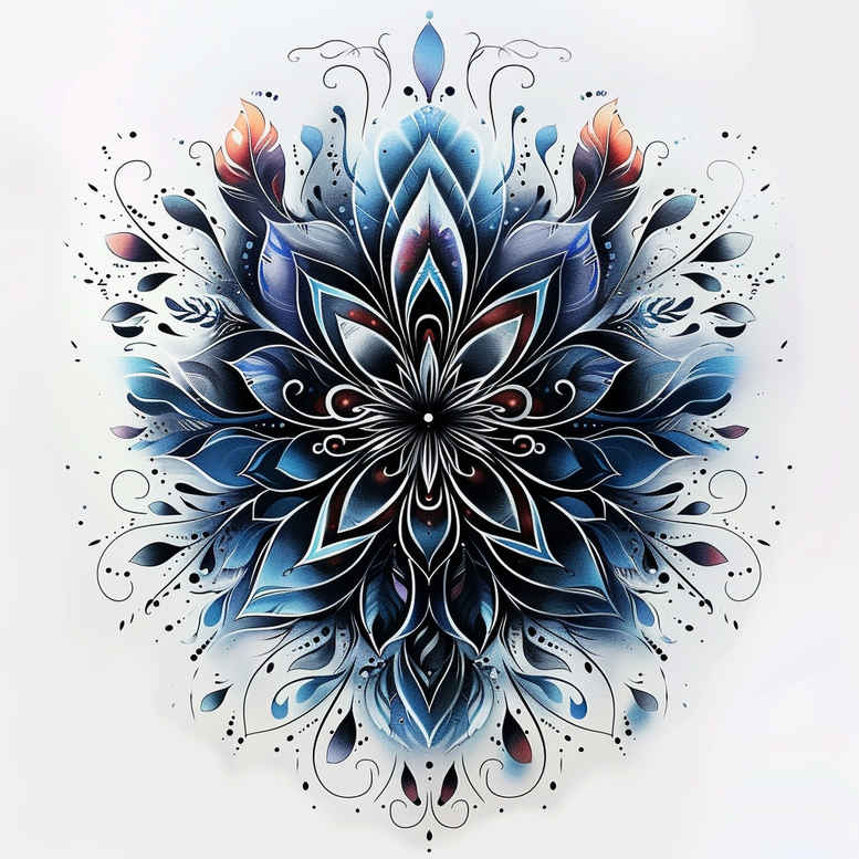mandalas-and-similar tattoo design ideas delicate arcs floral motifs for toe