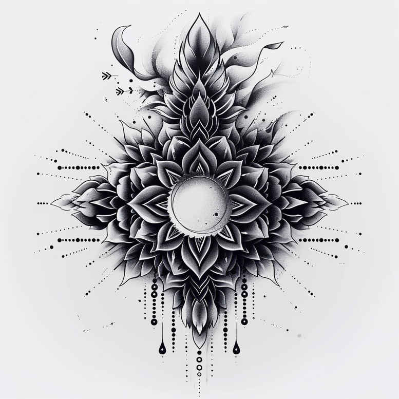 mandalas-and-similar tattoo design ideas dynamic center geometric patterns for triceps