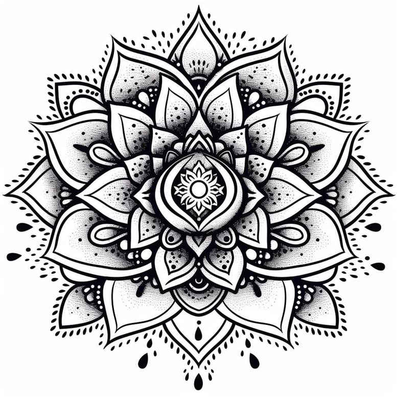 mandalas-and-similar tattoo design ideas ornamental rays geometric stands for strength