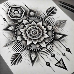 mandalas-and-similar tattoo design ideas holy pattern harmonious design symbolising strength
