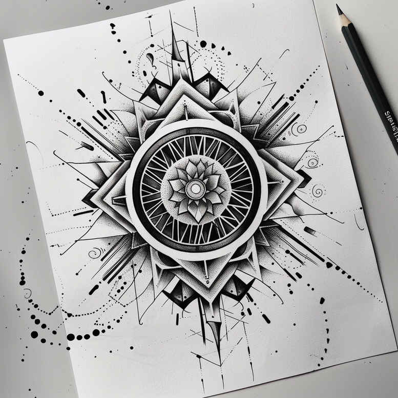 mandalas-and-similar tattoo design ideas geometric lace intricate lines for biceps