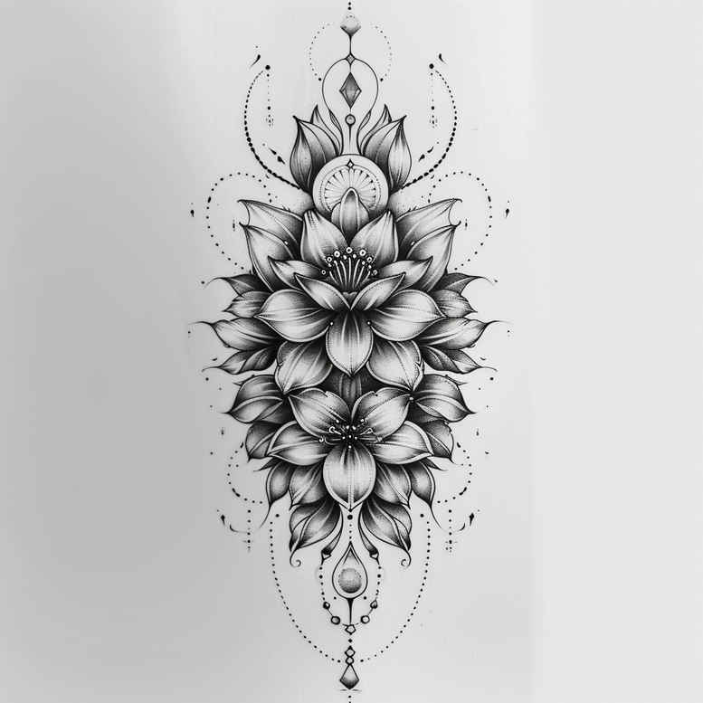 mandalas-and-similar tattoo design ideas soft curves intricate lines shows strength