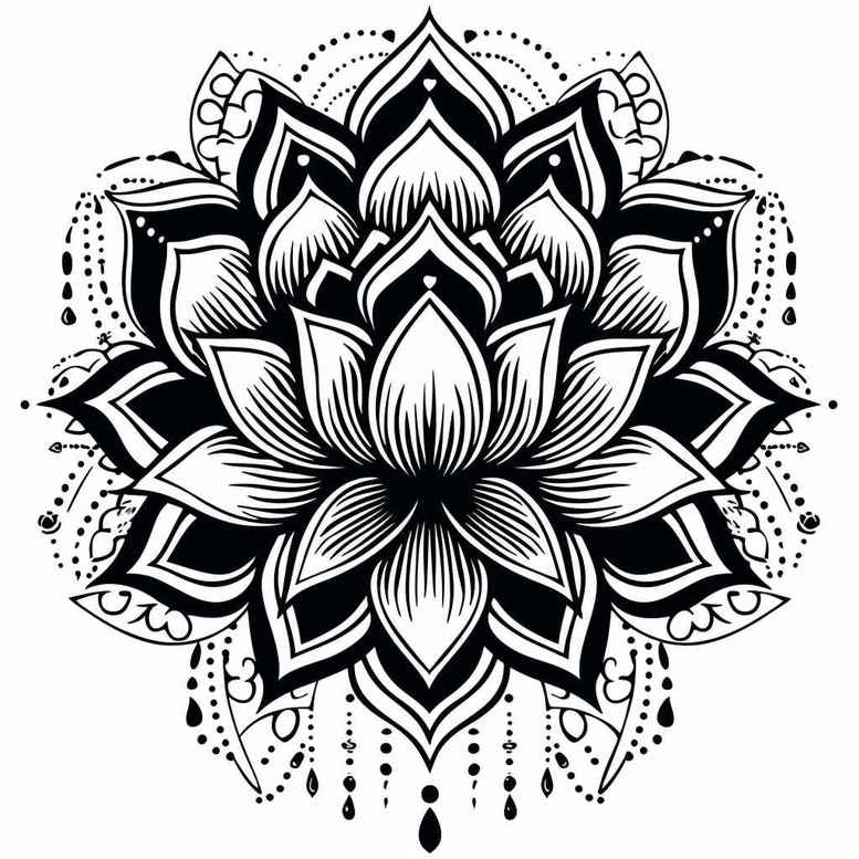mandalas-and-similar tattoo design ideas inward focus layered symbolising strength