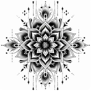 mandalas-and-similar tattoo design ideas decorative ring meditative for calf