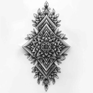 mandalas-and-similar tattoo design ideas circular grid meditative meaning courage