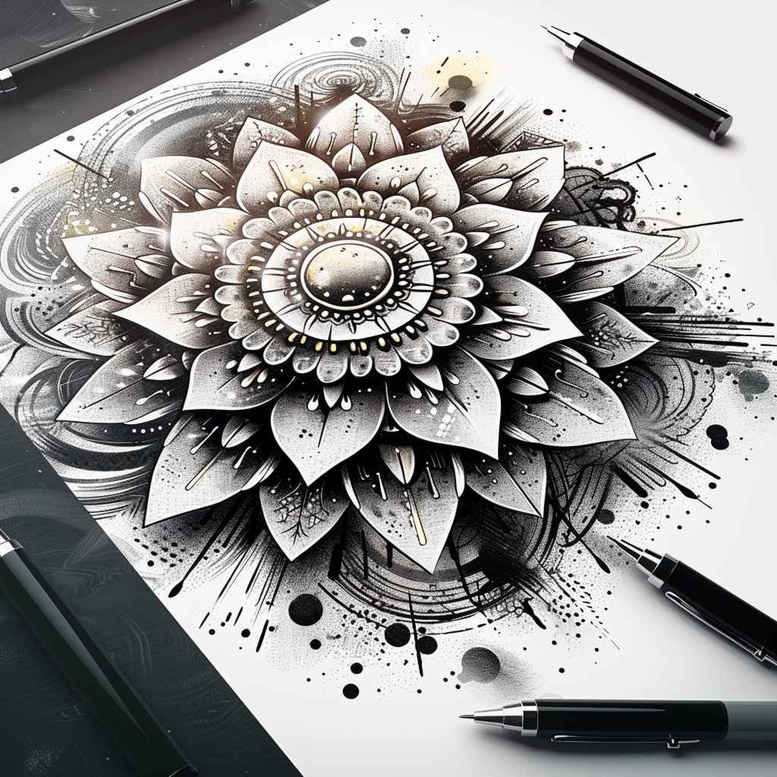 mandalas-and-similar tattoo design ideas ethereal ornamental stands for endurance