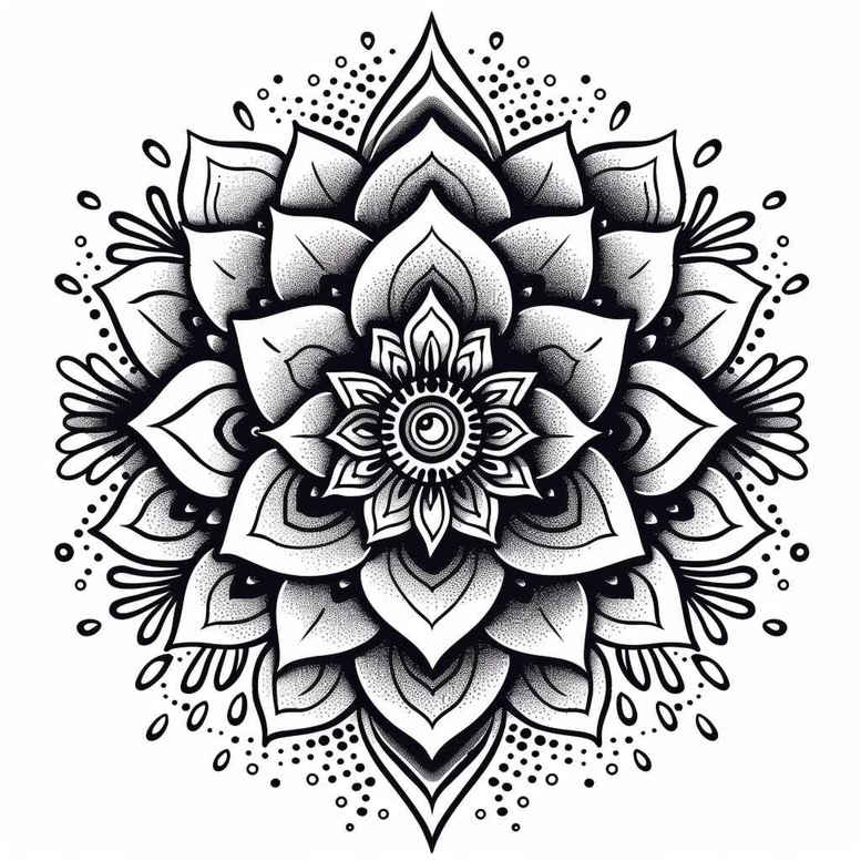 mandalas-and-similar tattoo design ideas detailed symmetry peaceful for upper chest