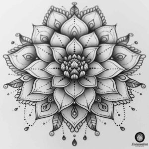 mandalas-and-similar tattoo design ideas radiant center precise for heel