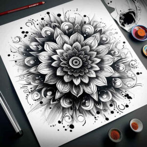 mandalas-and-similar tattoo design ideas mandala border sacred for lower chest