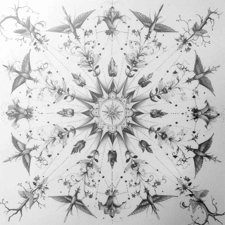 mandalas-and-similar tattoo design ideas geometric pattern sacred geometry for temple