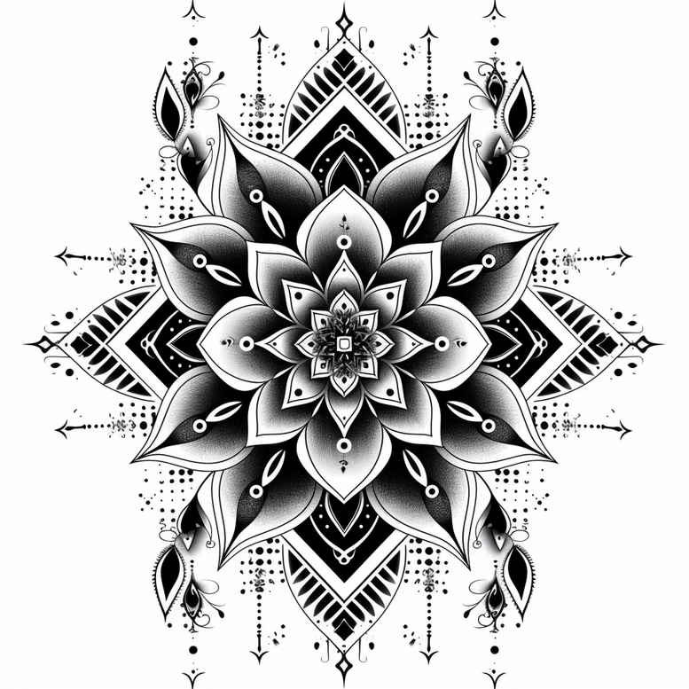 mandalas-and-similar tattoo design ideas centered sacred geometry for triceps