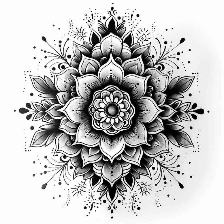 universe – tattoo design ideas free ai generated – geometric-lace – for-wrist – Gallery: mandalas-and-similar-inkby-ai