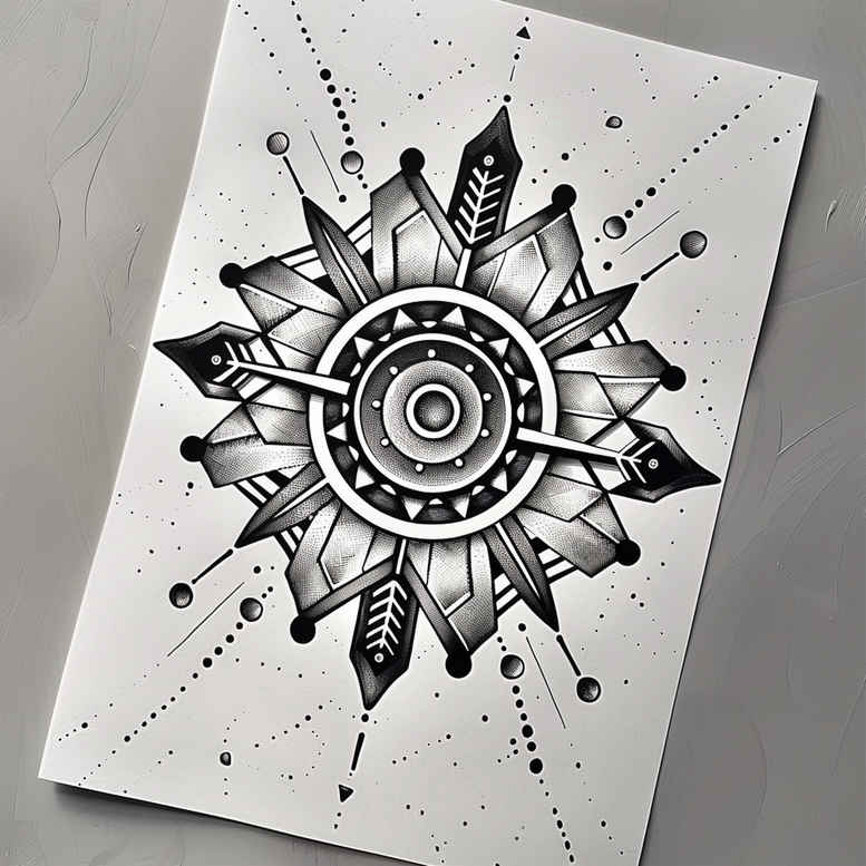 universe – tattoo design ideas free ai generated – spiritual-design – for-lower-back – Gallery: mandalas-and-similar-inkby-ai