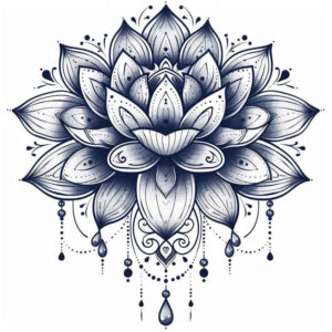 vibration – tattoo design ideas free ai generated – dynamic-center – for-upper-chest – Gallery: mandalas-and-similar-inkby-ai