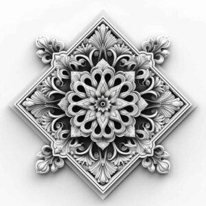 wavy-lines – tattoo design ideas free ai generated – radiant-center – for-heel – Gallery: mandalas-and-similar-inkby-ai
