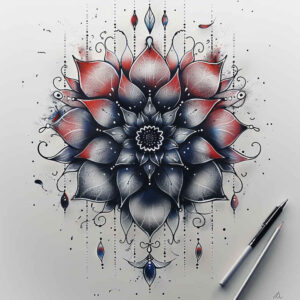 zen – tattoo design ideas free ai generated – spirituality – for-foot – Gallery: mandalas-and-similar-inkby-ai