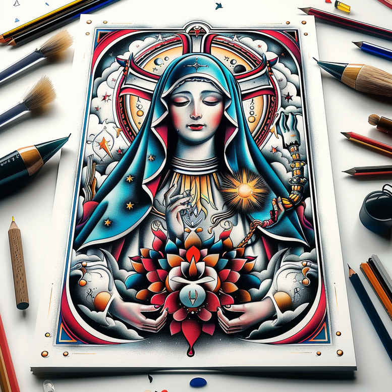 for-women – tattoo design ideas free ai generated – depth-realism – for-side-torso – Gallery: mary-inkby-ai