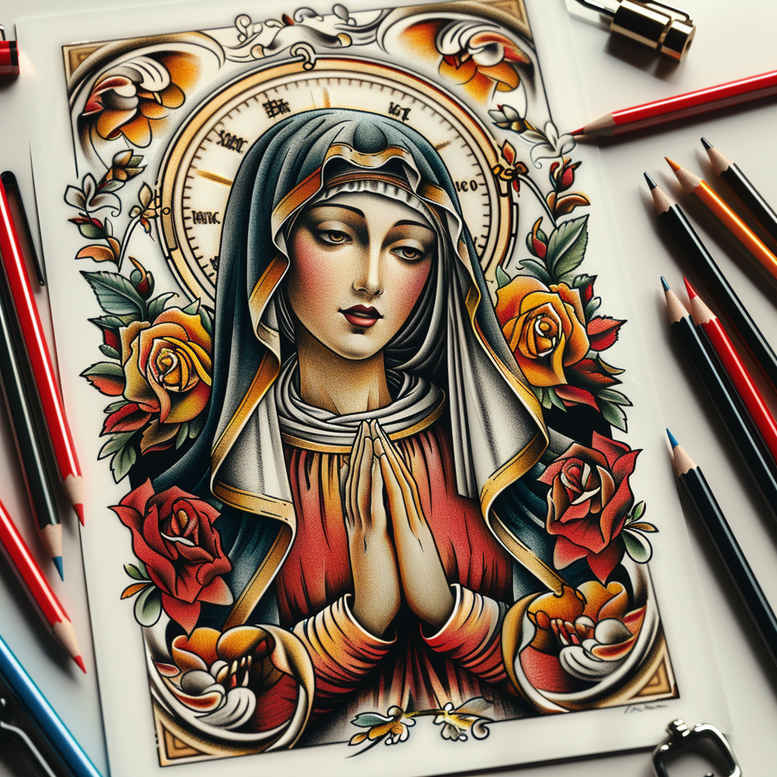 for-women – tattoo design ideas free ai generated – realism-tattoo – for-side-torso – Gallery: mary-inkby-ai