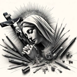 mary-and-blessing – tattoo design ideas free ai generated – anatomical-accuracy – for-arm – Gallery: mary-inkby-ai