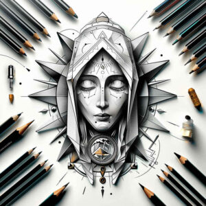 mary-and-faith – tattoo design ideas free ai generated – light-play – for-wrist-side – Gallery: mary-inkby-ai