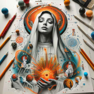 mary-and-light – tattoo design ideas free ai generated – life-like – for-palm – Gallery: mary-inkby-ai