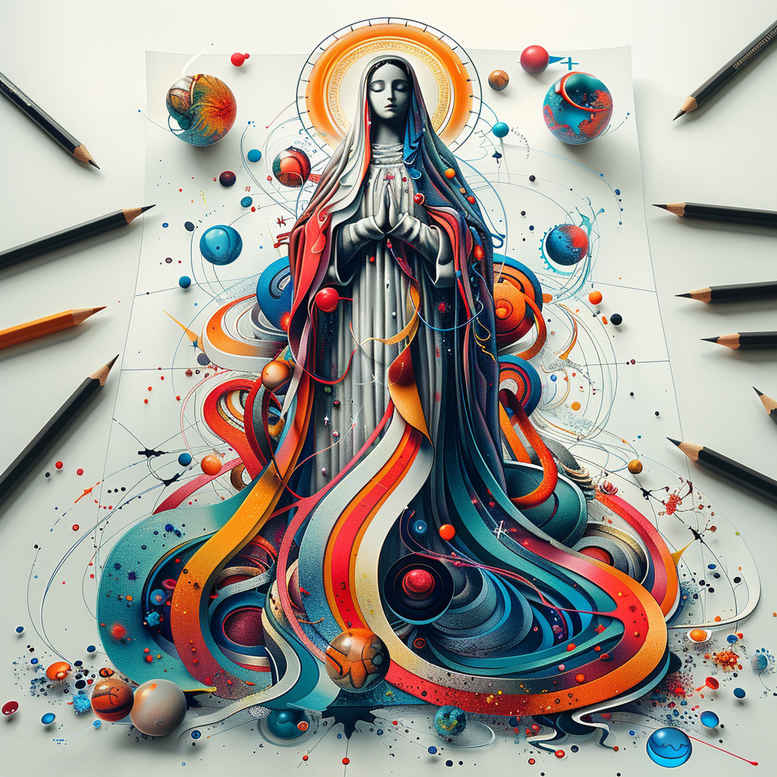 mary-and-love – tattoo design ideas free ai generated – lifelike-eyes – for-side-torso – Gallery: mary-inkby-ai