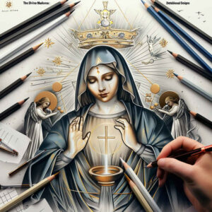 mary-as-inspiration – tattoo design ideas free ai generated – micro-realism – for-shin – Gallery: mary-inkby-ai