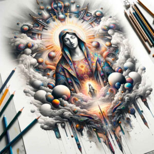 mary-in-christian-tradition – tattoo design ideas free ai generated – deep-shadows – for-back – Gallery: mary-inkby-ai