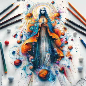 mary-in-iconography – tattoo design ideas free ai generated – subtle-gradients – for-inner-arm – Gallery: mary-inkby-ai