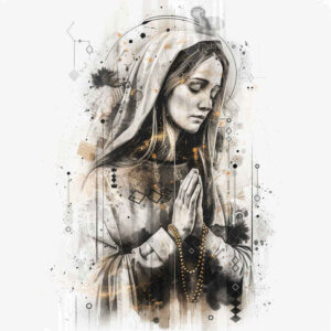 mary-mother-symbol – tattoo design ideas free ai generated – balanced-light – for-hip – Gallery: mary-inkby-ai