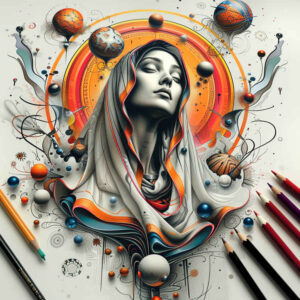 mary-purity-symbol – tattoo design ideas free ai generated – skin-realism – for-outer-arm – Gallery: mary-inkby-ai