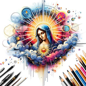 mary-with-detail – tattoo design ideas free ai generated – skin-illusion – for-forearm – Gallery: mary-inkby-ai