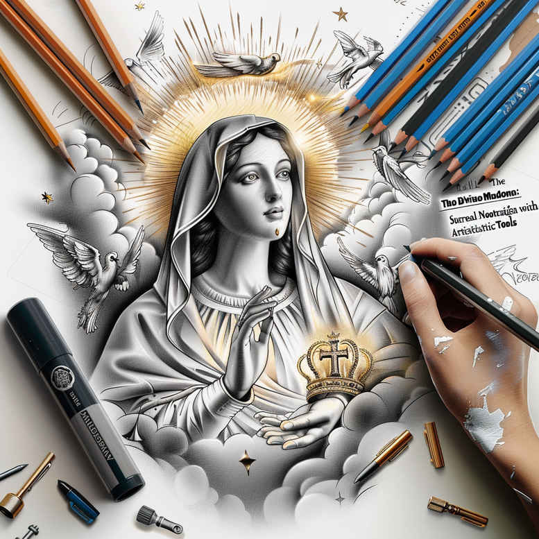 mary-with-detail – tattoo design ideas free ai generated – volume-effect – for-toe – Gallery: mary-inkby-ai