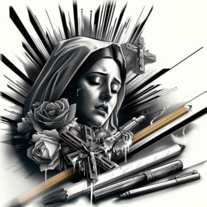 mary tattoo design ideas Realism color precision blessed figure perseverance and power