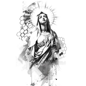 mary tattoo design ideas enhanced color compassionate for wrist side