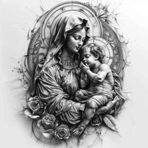 mary tattoo design ideas natural blush grace embodying endurance