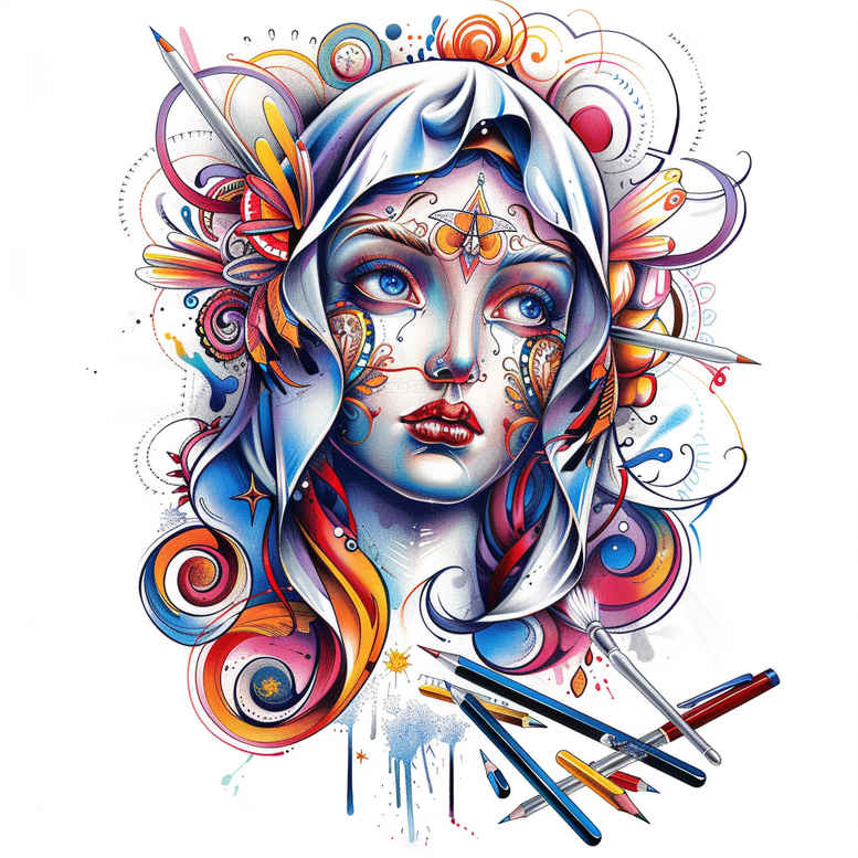 mary tattoo design ideas true-to-life holy grace embodying strength