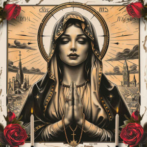 mary tattoo design ideas Realism transparent layer holy grace for elbow
