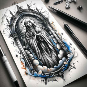 mary tattoo design ideas Realism depth realism holy presence embodying courage