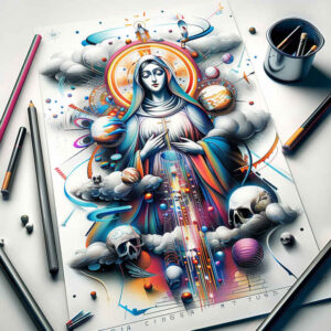 mary tattoo design ideas Realism seamless blend religious for lower back