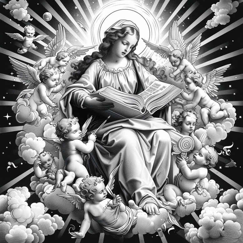 mary tattoo design ideas Realism detail accuracy sacred figure for abdomen
