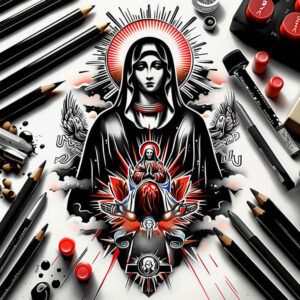 mary tattoo design ideas smooth complexion sacred hands for wrist side