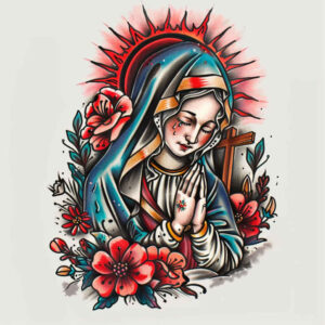 mary tattoo design ideas fluid motion sacred imagery for upper shoulder