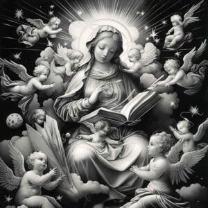 mary tattoo design ideas artistic contrast spiritual light for back