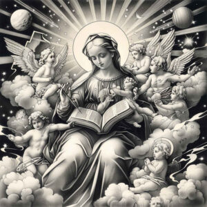 mary tattoo design ideas soft blending spiritual symbol of courage