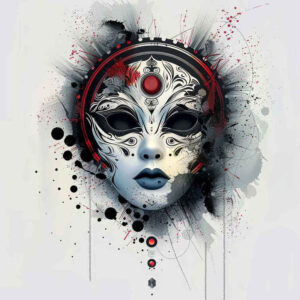 3d-effect-mask – tattoo design ideas free ai generated – neotraditional-clean-fill – for-knee – Gallery: masks-inkby-ai