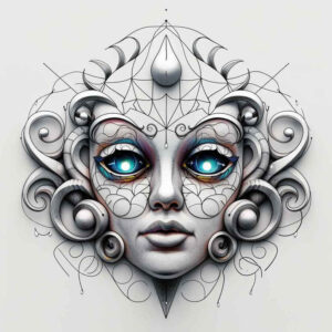 3d-effect-mask – tattoo design ideas free ai generated – realism-tonal-depth – for-triceps – Gallery: masks-inkby-ai