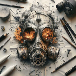 abstract-mask – tattoo design ideas free ai generated – surrealism-visual-paradox – for-shoulder – Gallery: masks-inkby-ai